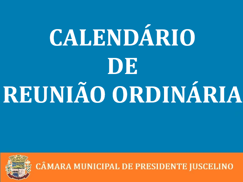 Calendário de Reunião Ordinária- 2021