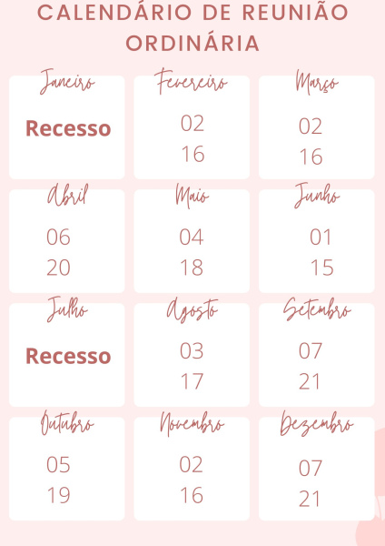 Calendário de Reunião