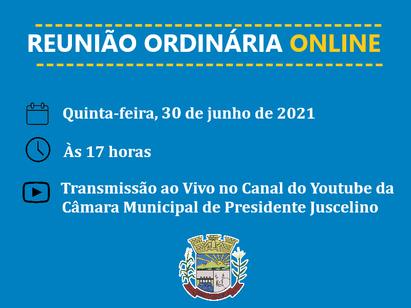 Reunião Ordinária Online 